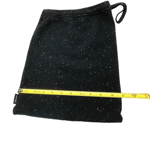 Theory 100% Cashmere Black White Speckles Storage Travel Clothe Dust Pouch Bag - Picture 6 of 7